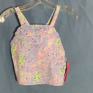 Lilly Pulitzer Letitia Bra Tank UPF 50+ Blue Peri. The Turtle Package